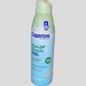 Coppertone Pure & Simple Kids Sunscreen Spray SPF 50 5 oz